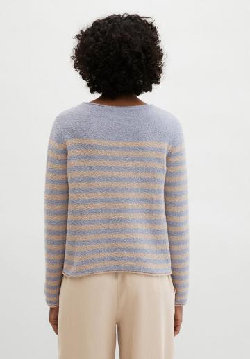 Пуловер в полоску