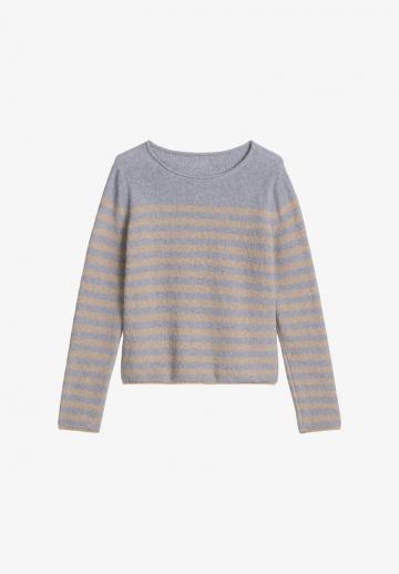 Пуловер в полоску