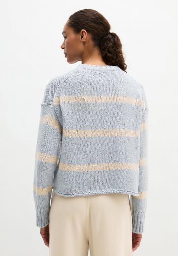 Пуловер в полоску