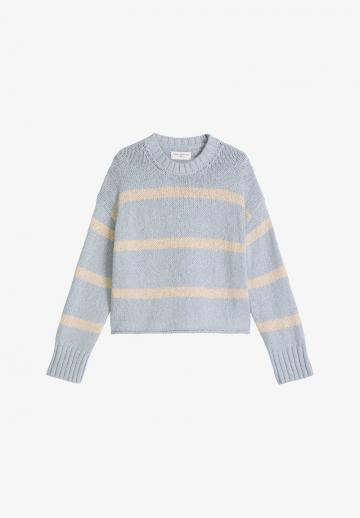 Пуловер в полоску
