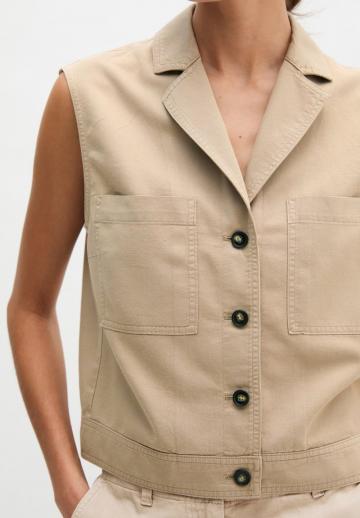 Джинсовая жилетка