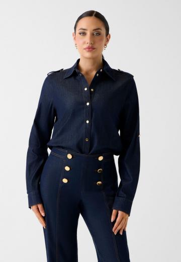 Джинсовая блузка