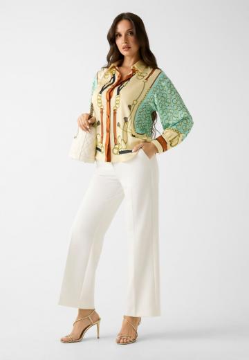 Атласная блузка