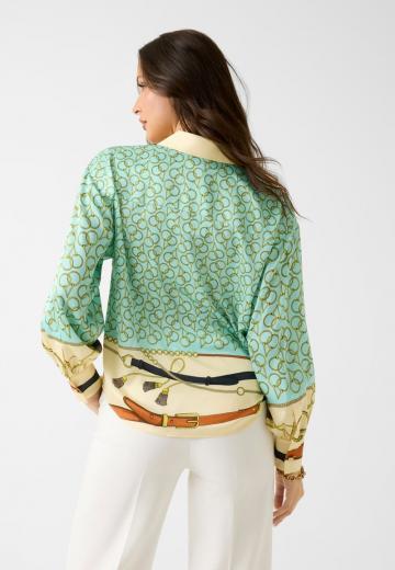 Атласная блузка