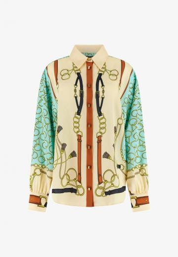 Атласная блузка