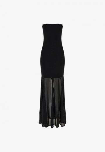 Платье без бретелек