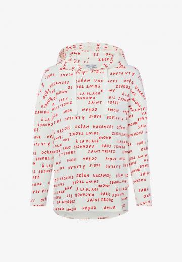 Пуловер с капюшоном