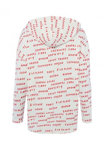 Пуловер с капюшоном