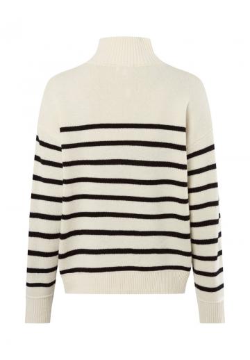 Пуловер в полоску