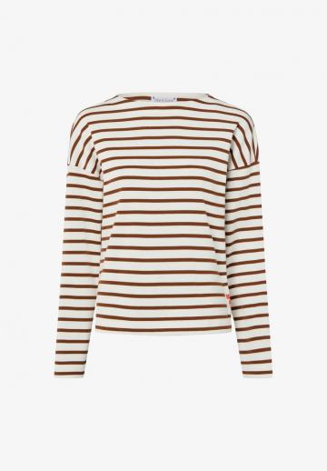 Пуловер в полоску