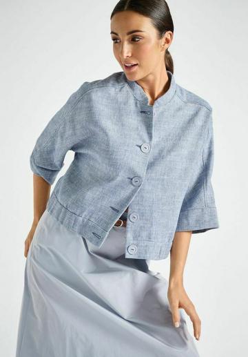 Джинсовая блузка