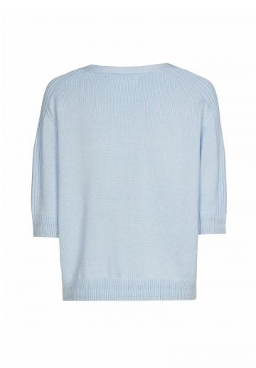 Пуловер с вырезом V