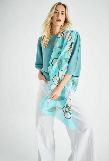 Пуловер с рукавом три четверти