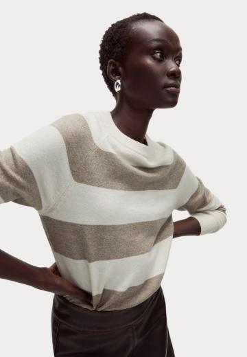 Пуловер в полоску