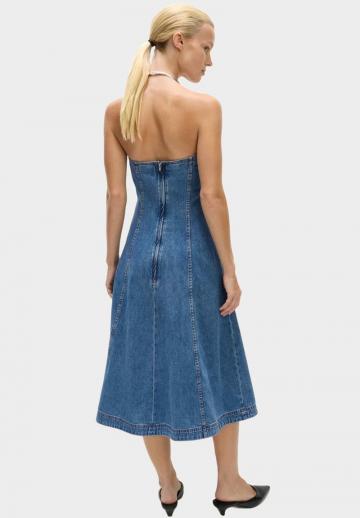 Платье без бретелек