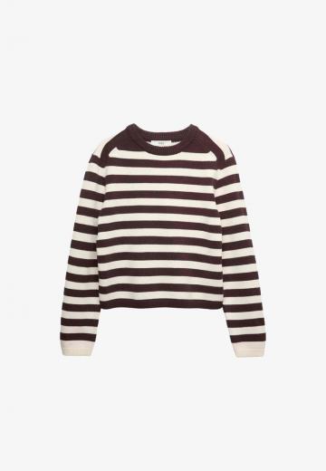 Пуловер в полоску