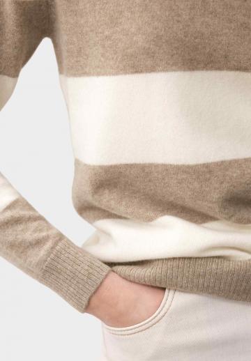 Пуловер в полоску