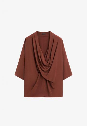 Атласная блузка