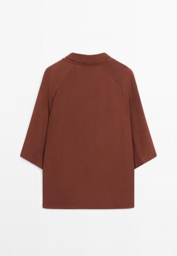 Атласная блузка