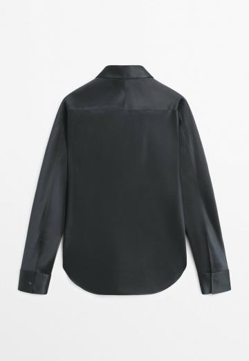 Атласная блузка