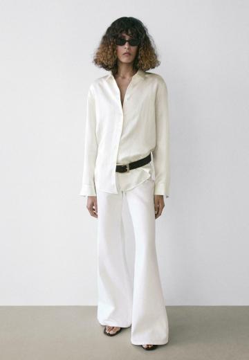 Атласная блузка