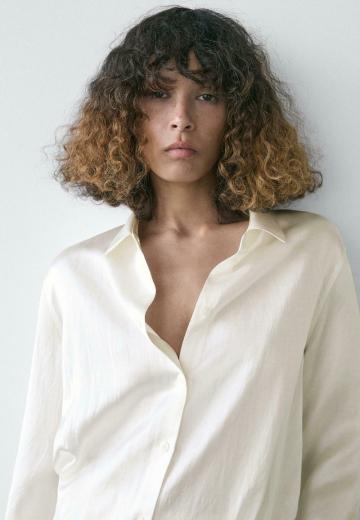 Атласная блузка