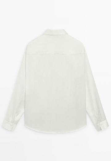 Атласная блузка