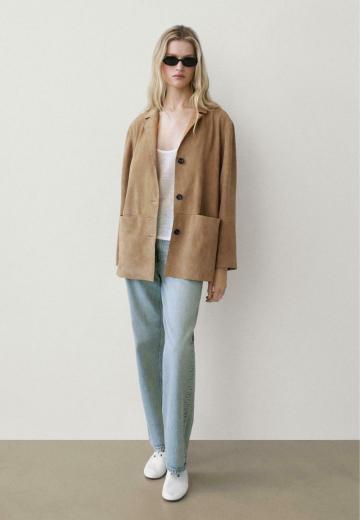 Кожаное пальто