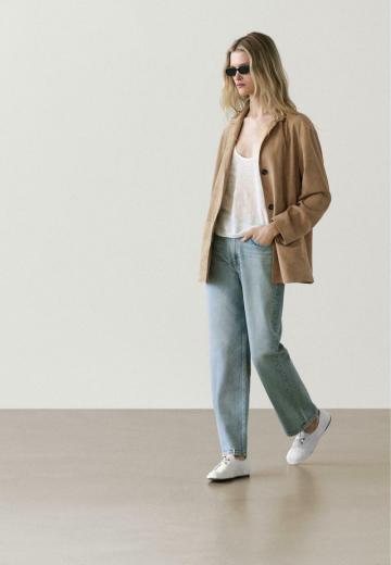 Кожаное пальто