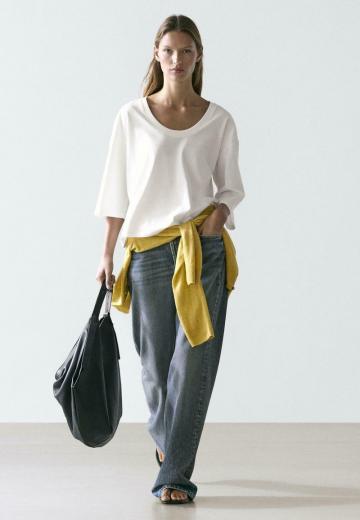 Майка с рукавом три четверти