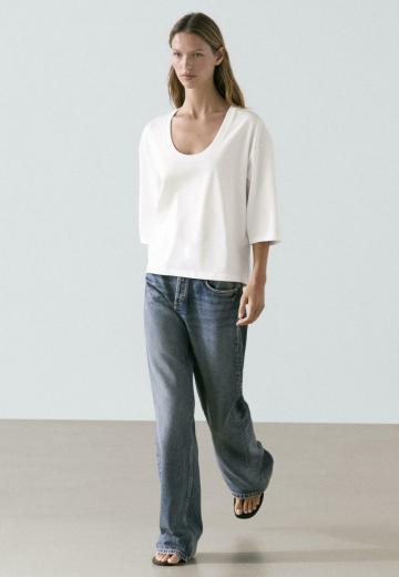 Майка с рукавом три четверти