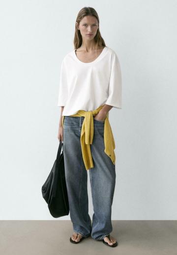 Майка с рукавом три четверти