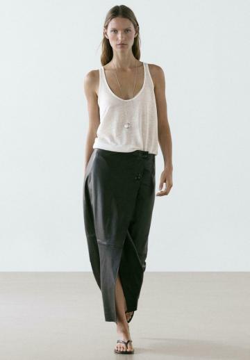 Кожаная юбка