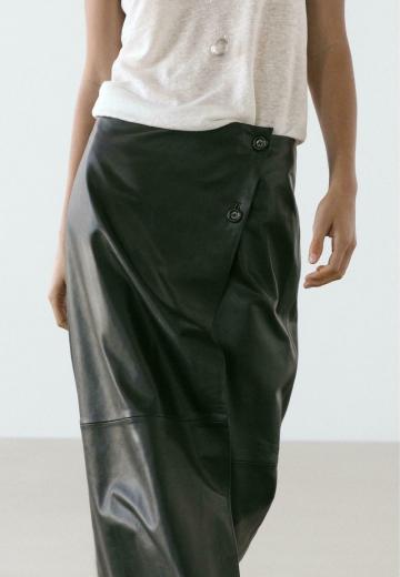 Кожаная юбка