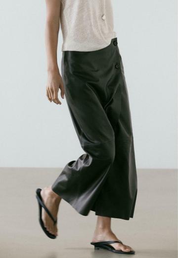 Кожаная юбка