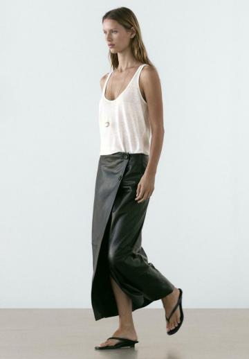 Кожаная юбка