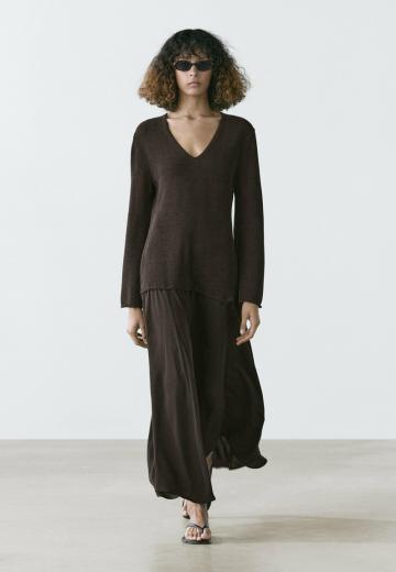 Вязаное платье