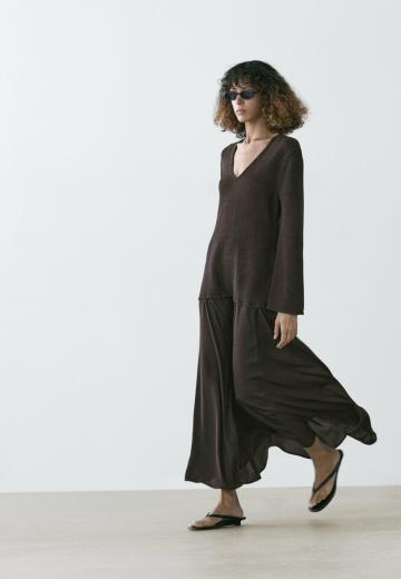 Вязаное платье