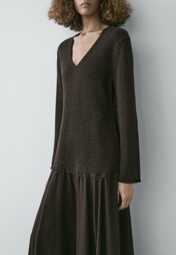 Вязаное платье