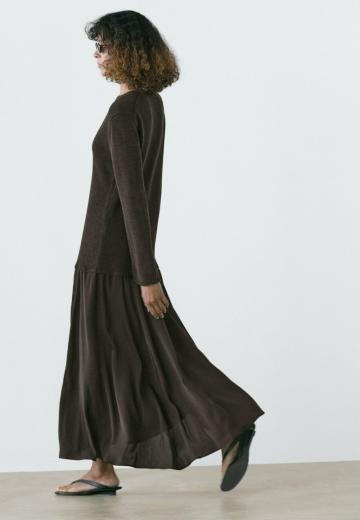 Вязаное платье