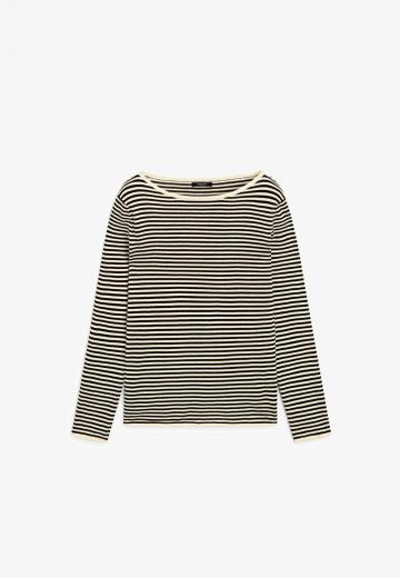 Пуловер в полоску