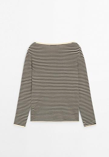 Пуловер в полоску