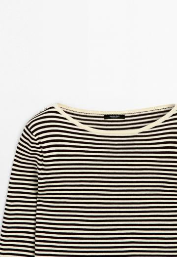 Пуловер в полоску