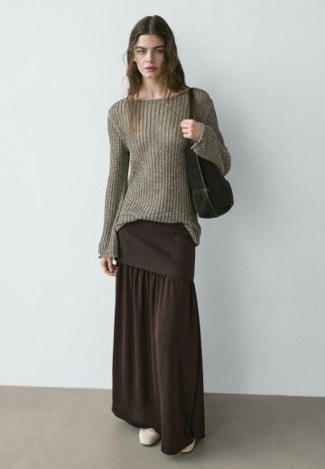 Длинный пуловер