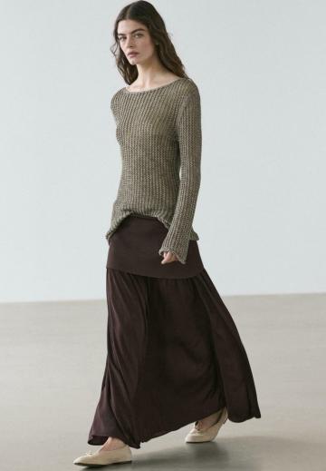 Длинный пуловер