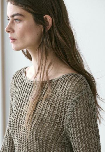 Длинный пуловер