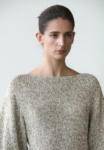 Пуловер с рукавом три четверти