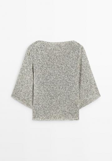 Пуловер с рукавом три четверти