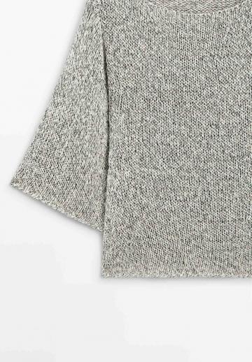 Пуловер с рукавом три четверти