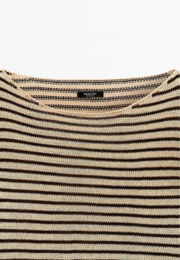 Пуловер в полоску